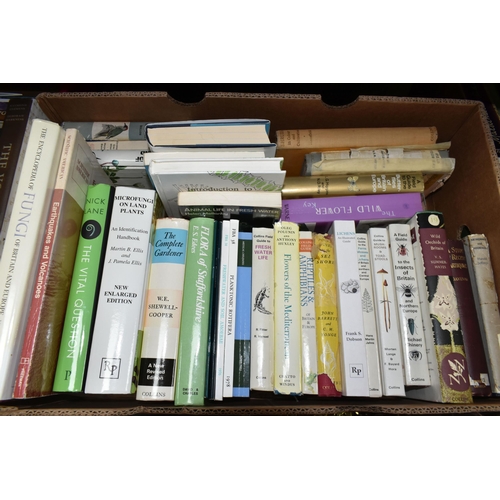 542 - FIVE BOXES OF BOOKS containing over 125 miscellaneous titles in hardback and paperback formats, subj... 