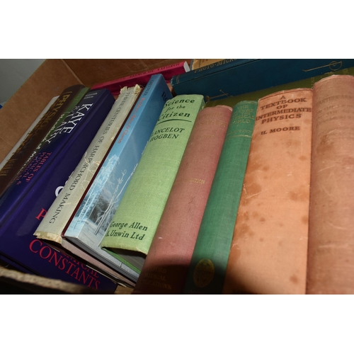 542 - FIVE BOXES OF BOOKS containing over 125 miscellaneous titles in hardback and paperback formats, subj... 