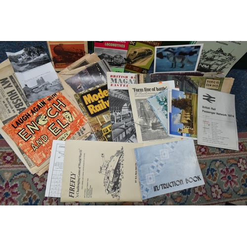 550 - TWO BOXES OF BOOKS & EPHEMERA, mostly on the subjects of Railways, lines, companies and railway hist... 