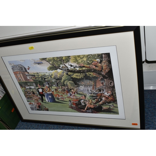 561 - EIGHT GLYNDEBOURNE FESTIVAL THEMED PRINTS, comprising a signed limited edition print by Sue Macartne... 