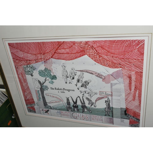 561 - EIGHT GLYNDEBOURNE FESTIVAL THEMED PRINTS, comprising a signed limited edition print by Sue Macartne... 