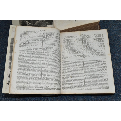 570 - A NEW FAMILY BIBLE in two volumes containing the Old and New Testaments with Notes, Illustrations An... 