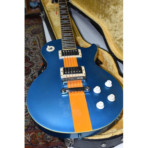 580 - A VINTAGE IBANEZ STANDARD SIX STRING ELECTRIC GUITAR, serial number G770452, the body has been over ... 