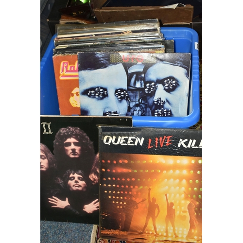 584 - THIRTY-ONE LP RECORDS FROM THE 1970S AND 1980S, to include Queen, UFO, Pogues, The Who, Rush, Jethro... 