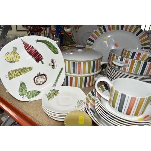 433 - A QUANTITY OF MIDWINTER DINNER WARE, over fifty pieces, patterns comprising Salad Ware, Plant Life, ... 