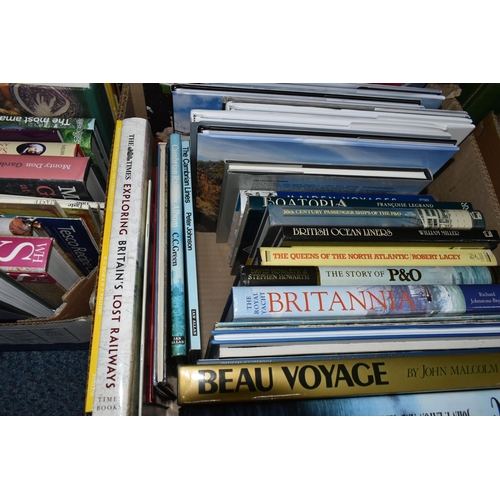 622 - THREE BOXES OF BOOKS containing over seventy-five miscellaneous titles in hardback and paperback for... 