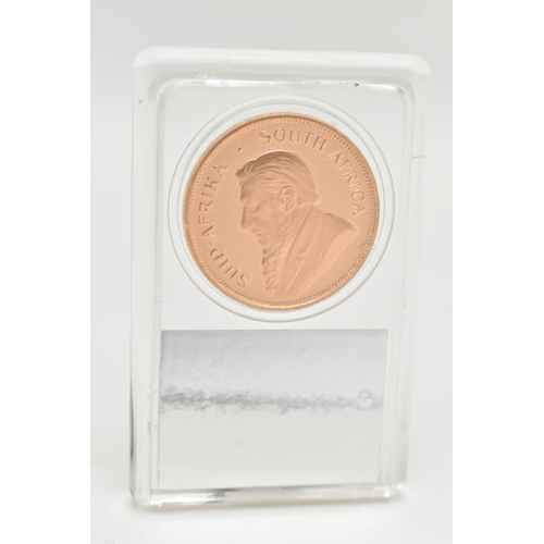 114 - A 1982 HALF OUNCE GOLD PROOF KRUGERRAND COIN SEALED and EVALUATED BY THE SOUTH AFRICAN GOLD COIN EXC... 