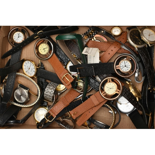 143 - A LARGE ASSORTMENT OF WRISTWATCHES, to include two 'Swatch' watches, a 'Casio' wristwatch, a Tungste... 