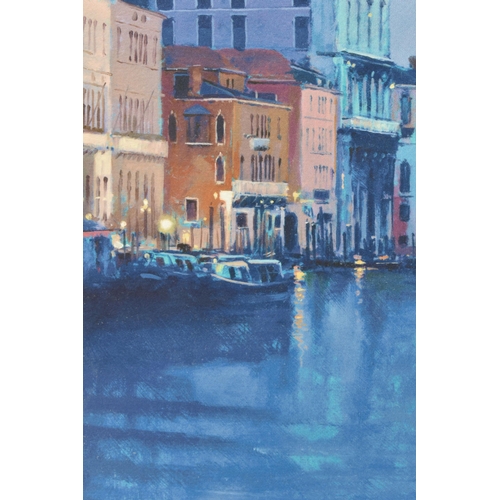 303 - PETE WILEMAN (BRITISH 1946) 'MOONLIGHT IN VENICE', a signed limited edition print, 81/195 with certi... 