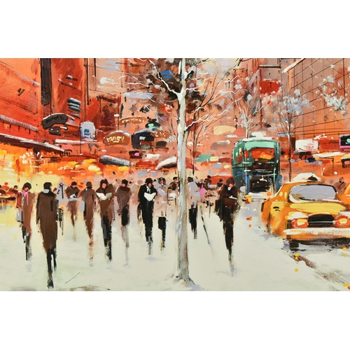 307 - HENDERSON CISZ (BRAZIL 1960) 'MANHATTAN MORNING', a signed limited edition print depicting a New Yor... 