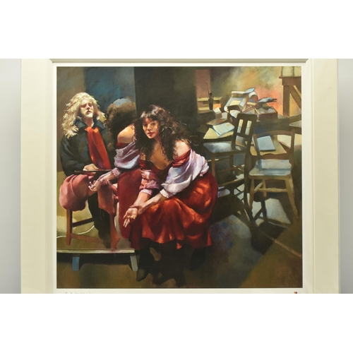 312 - ROBERT LENKIEWICZ (BRITISH 1941-2002) 'THE PAINTER WITH KAREN IN THE STUDIO', a limited edition prin... 