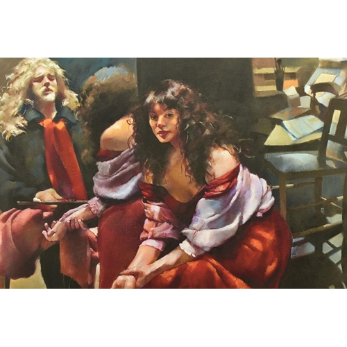 312 - ROBERT LENKIEWICZ (BRITISH 1941-2002) 'THE PAINTER WITH KAREN IN THE STUDIO', a limited edition prin... 