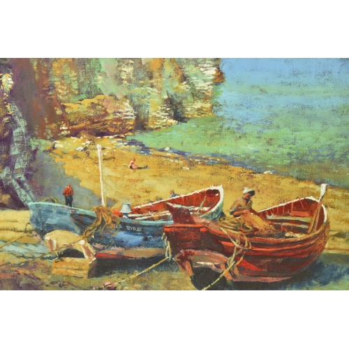 316 - ROLF HARRIS (AUSTRALIA 1930-2023) 'FIGURES ON THE BEACH, CORNWALL', a signed limited edition print o... 