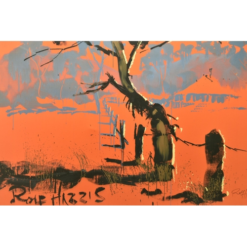 322 - ROLF HARRIS (AUSTRALIAN 1930-2023) 'BUSH SHACK', a limited edition print on canvas of the Australian... 