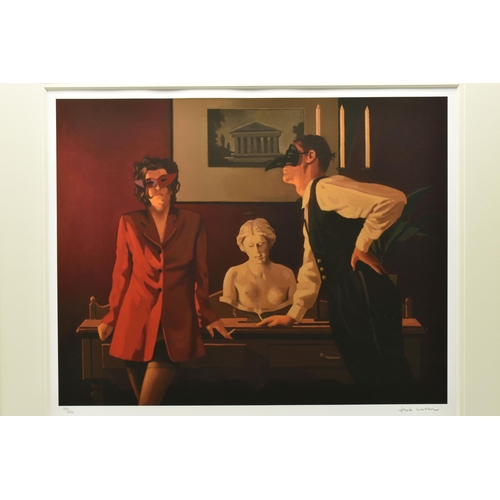 325 - JACK VETTRIANO (SCOTTISH 1951) 'THE SPARROW AND THE HAWK', a signed limited edition print on paper d... 