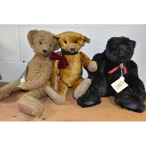 351 - THREE COLLECTORS TEDDY BEARS, comprising a Bear Bits 'Antares' limited edition teddy bear no 3/15, d... 