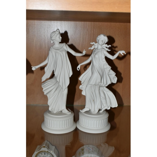 352 - A SET OF SIX WEDGWOOD LIMITED EDITION 'THE DANCING HOURS' COLLECTION FIGURES, comprising the first f... 