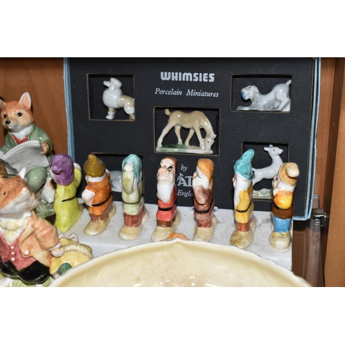 367 - A GROUP OF CERAMIC FIGURES, ETC, comprising a Clarice Cliff for Newport Pottery 'Celtic Harvest' str... 