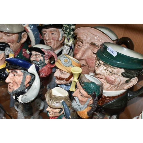 368 - A ROYAL DOULTON 'THE JESTER' FIGURE AND A COLLECTION OF ROYAL DOULTON CHARACTER JUGS, comprising The... 