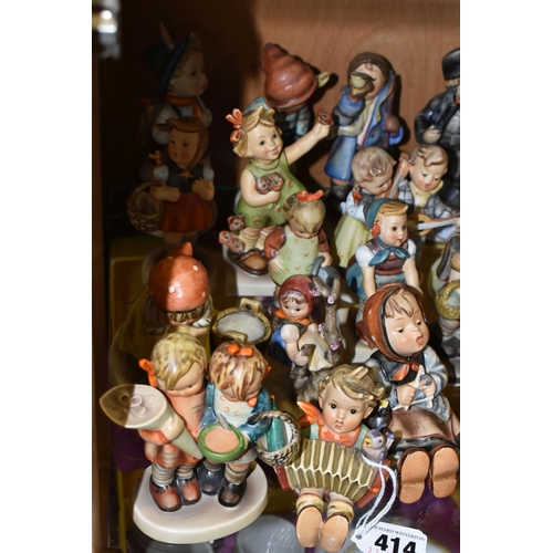 414 - A GROUP OF TWENTY SIX MID-CENTURY GOEBEL FIGURES, comprising 195 Barnyard Hero, 110 Lets Sing, 69 Ha... 