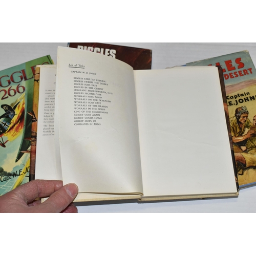 409 - JOHNS; CAPT. W.E, Four titles comprising Biggles In The Underworld, First Edition published by Brock... 