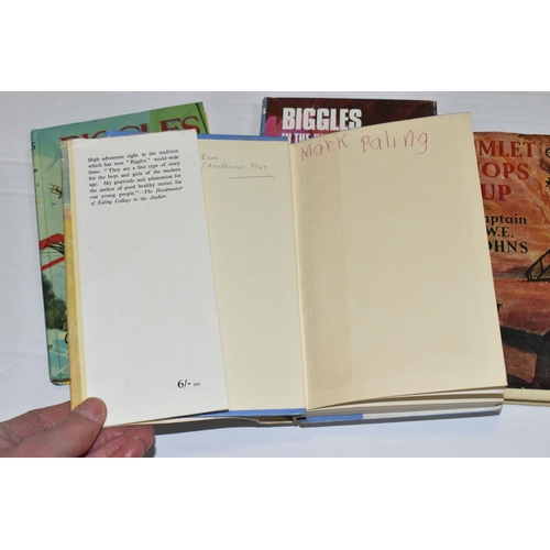 409 - JOHNS; CAPT. W.E, Four titles comprising Biggles In The Underworld, First Edition published by Brock... 