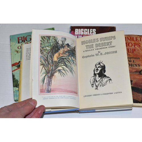 409 - JOHNS; CAPT. W.E, Four titles comprising Biggles In The Underworld, First Edition published by Brock... 