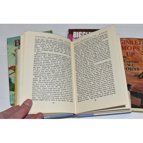 409 - JOHNS; CAPT. W.E, Four titles comprising Biggles In The Underworld, First Edition published by Brock... 