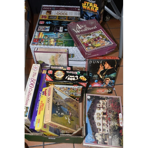 536 - A QUANTITY OF ASSORTED BOXED JIGSAWS, various manufacturers including several from various Jumbo Was... 