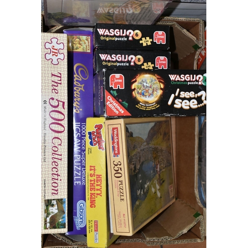 536 - A QUANTITY OF ASSORTED BOXED JIGSAWS, various manufacturers including several from various Jumbo Was... 