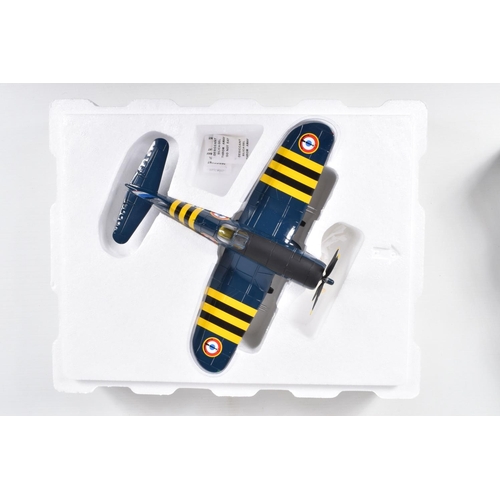 104 - FIVE BOXED AIRCRAFT MODELS,  the first is a 1:48 scale,  Armour Collection F4U Corsair, numbered 980... 