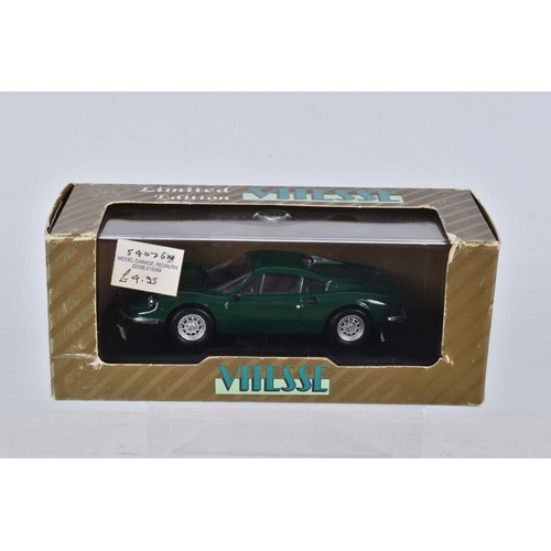 109 - EIGHT BOXED MODEL VEHICLES, the first 1:43 scale Art Model Ferrari Dino numbered R 206/S Florio 1966... 