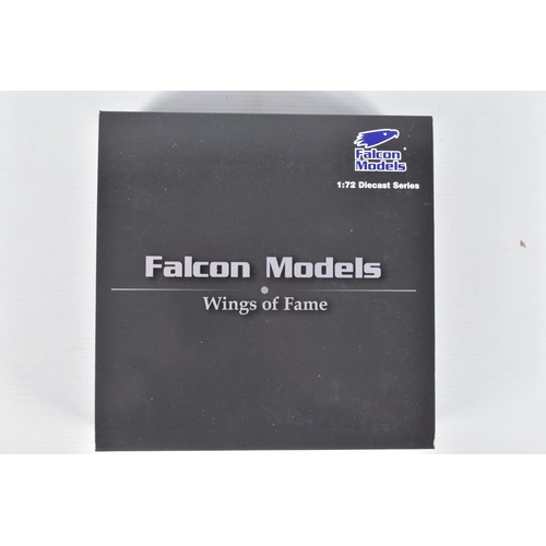 114 - SIX BOXED DIECAST MODEL AIRCRAFTS, the first is a G-Fury 1:72 scale model numbered WTW-72-015-00A, t... 