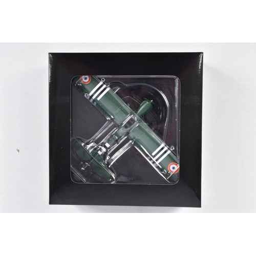 114 - SIX BOXED DIECAST MODEL AIRCRAFTS, the first is a G-Fury 1:72 scale model numbered WTW-72-015-00A, t... 