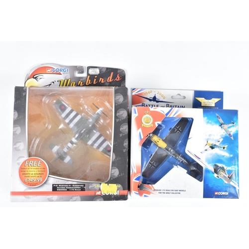 118 - EIGHT BOXED CORGI DIECAST MODEL AIRCRAFTS, the first and second are both Aviation Archive Collectors... 