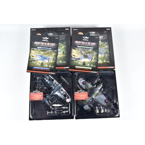 118 - EIGHT BOXED CORGI DIECAST MODEL AIRCRAFTS, the first and second are both Aviation Archive Collectors... 