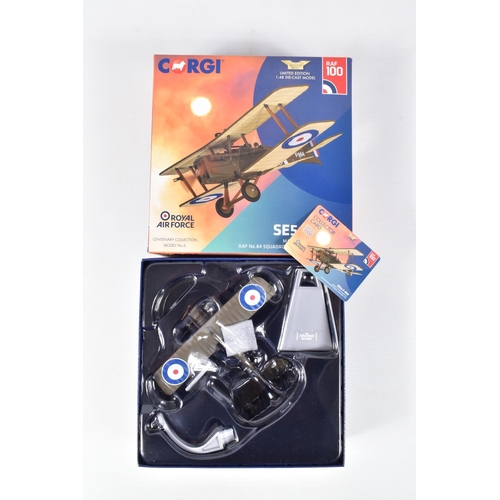 118 - EIGHT BOXED CORGI DIECAST MODEL AIRCRAFTS, the first and second are both Aviation Archive Collectors... 