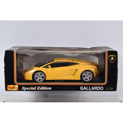 119 - FIVE BOXED AND TWO LOOSE DIECAST MODEL VEHICLES, to include a Bburago Lamborghini Countach 1988 numb... 