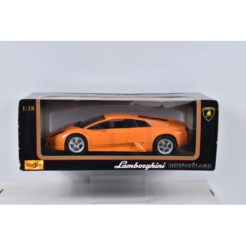 119 - FIVE BOXED AND TWO LOOSE DIECAST MODEL VEHICLES, to include a Bburago Lamborghini Countach 1988 numb... 