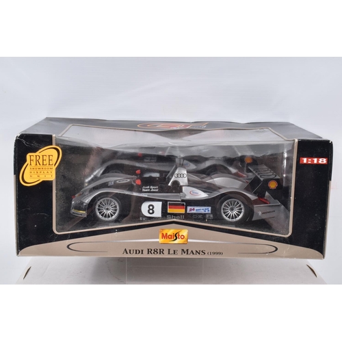 120 - SEVEN BOXED DIECAST MODEL RACING VEHICLES, the first a 1:18 scale Quartzo Classic Grand Prix Lotus 4... 