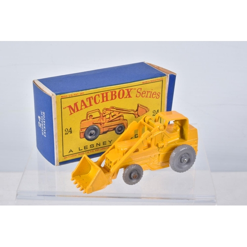 134 - FOUR BOXED MATCHBOX SERIES DIECAST CONSTRUCTION VEHICLES, Caterpillar Bulldozer, No.18, green tracks... 