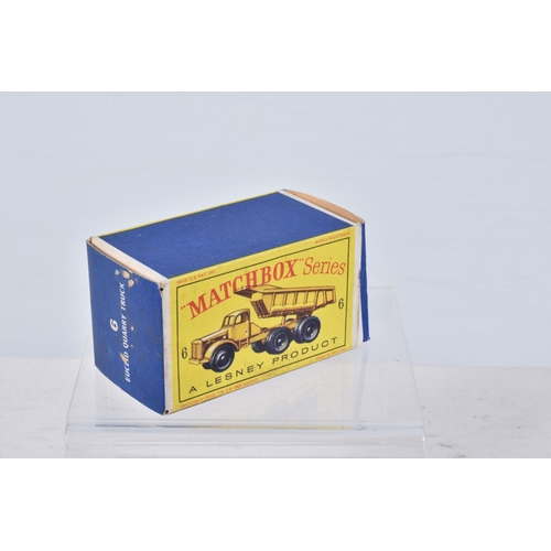 137 - FOUR BOXED MATCHBOX SERIES DIECAST CONSTRUCTION RELATED LORRY/TRUCK MODELS, Euclid Quarry Dump Truck... 