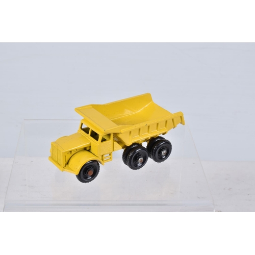 137 - FOUR BOXED MATCHBOX SERIES DIECAST CONSTRUCTION RELATED LORRY/TRUCK MODELS, Euclid Quarry Dump Truck... 