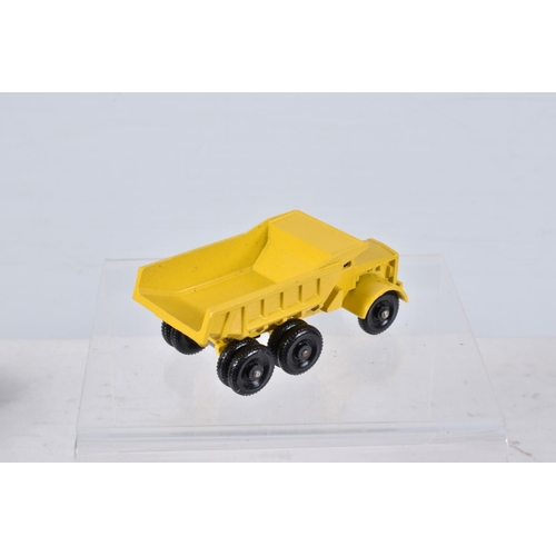 137 - FOUR BOXED MATCHBOX SERIES DIECAST CONSTRUCTION RELATED LORRY/TRUCK MODELS, Euclid Quarry Dump Truck... 