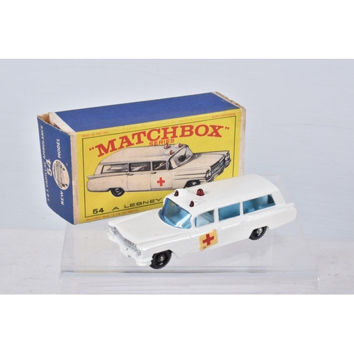 140 - SIX BOXED MATCHBOX SERIES DIECAST MODELS, Chevrolet Impla Taxi No.20, red interior, black plastic wh... 