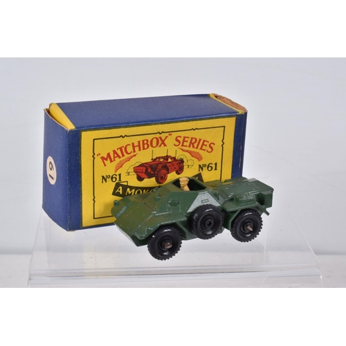 142 - SEVEN BOXED MOKO LESNEY SERIES DIECAST MILITARY VEHICLES, Saracen Personnel Carrier, No.54, D.U.K.W.... 