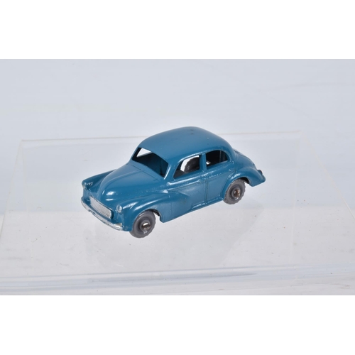 144 - FIVE BOXED MATCHBOX SERIES BRITISH CAR MODELS, Ford Anglia, No.7, grey plastic wheels, Austin A55 Ca... 