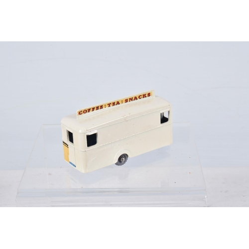 146 - A BOXED MOKO LESNEY MATCHBOX SERIES MOBILE CANTEEN,No.74, white/cream body, light blue base and inte... 