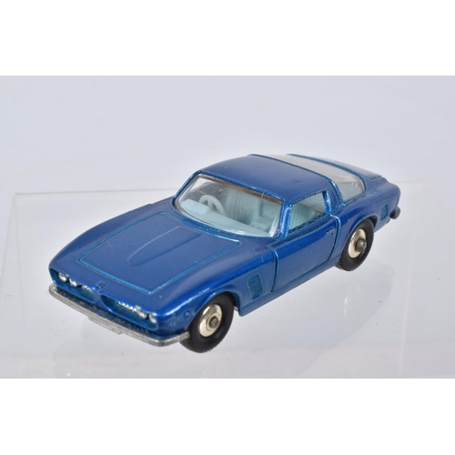 171 - EIGHT BOXED MATCHBOX SERIES DIECAST MODELS, Iso Griffo, No.14, metallic blue body, blue interior, Po... 