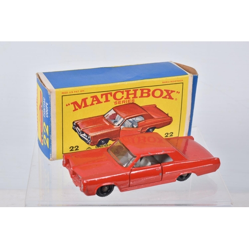 171 - EIGHT BOXED MATCHBOX SERIES DIECAST MODELS, Iso Griffo, No.14, metallic blue body, blue interior, Po... 